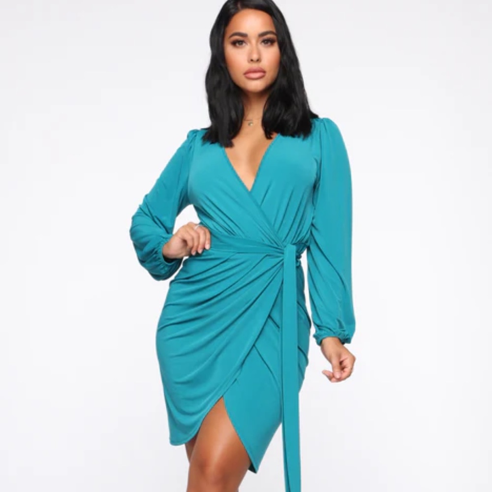 Fashion Nova Mini Wrap Dress NWT Size 2X